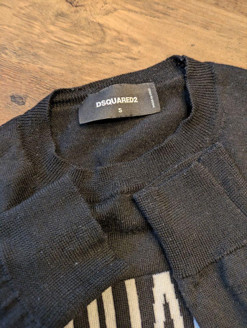 【匿名配送】ディースクエアード　DSQUARED2 ブランドロゴニット