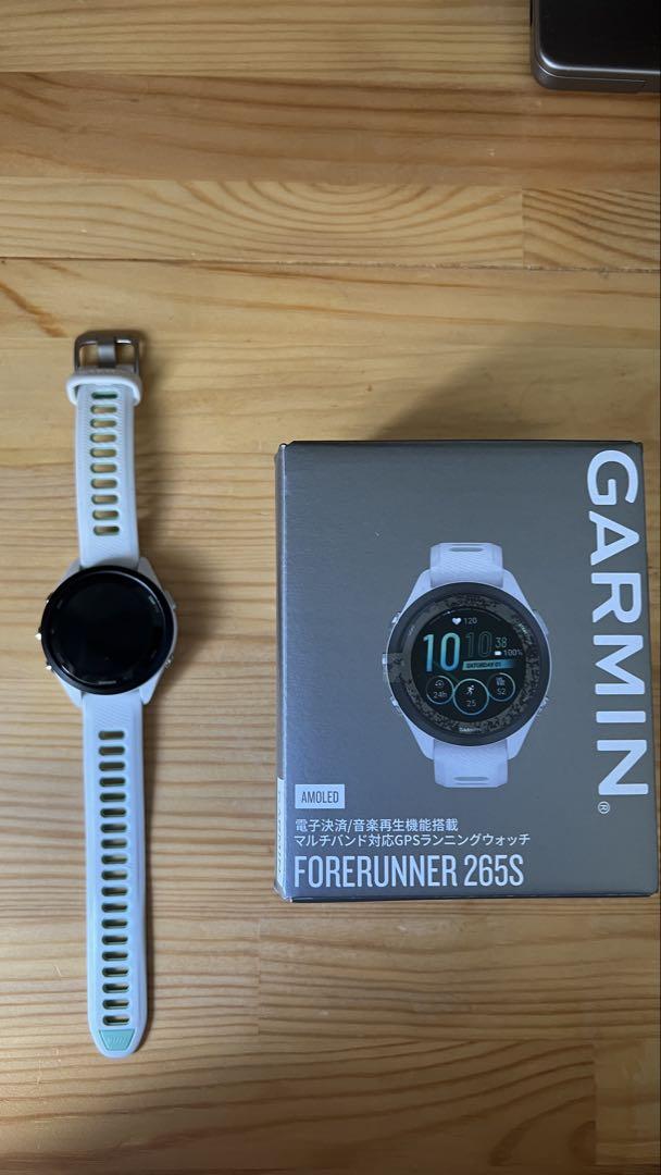 GARMIN FORERUNNER 265S ホワイト(箱付き)