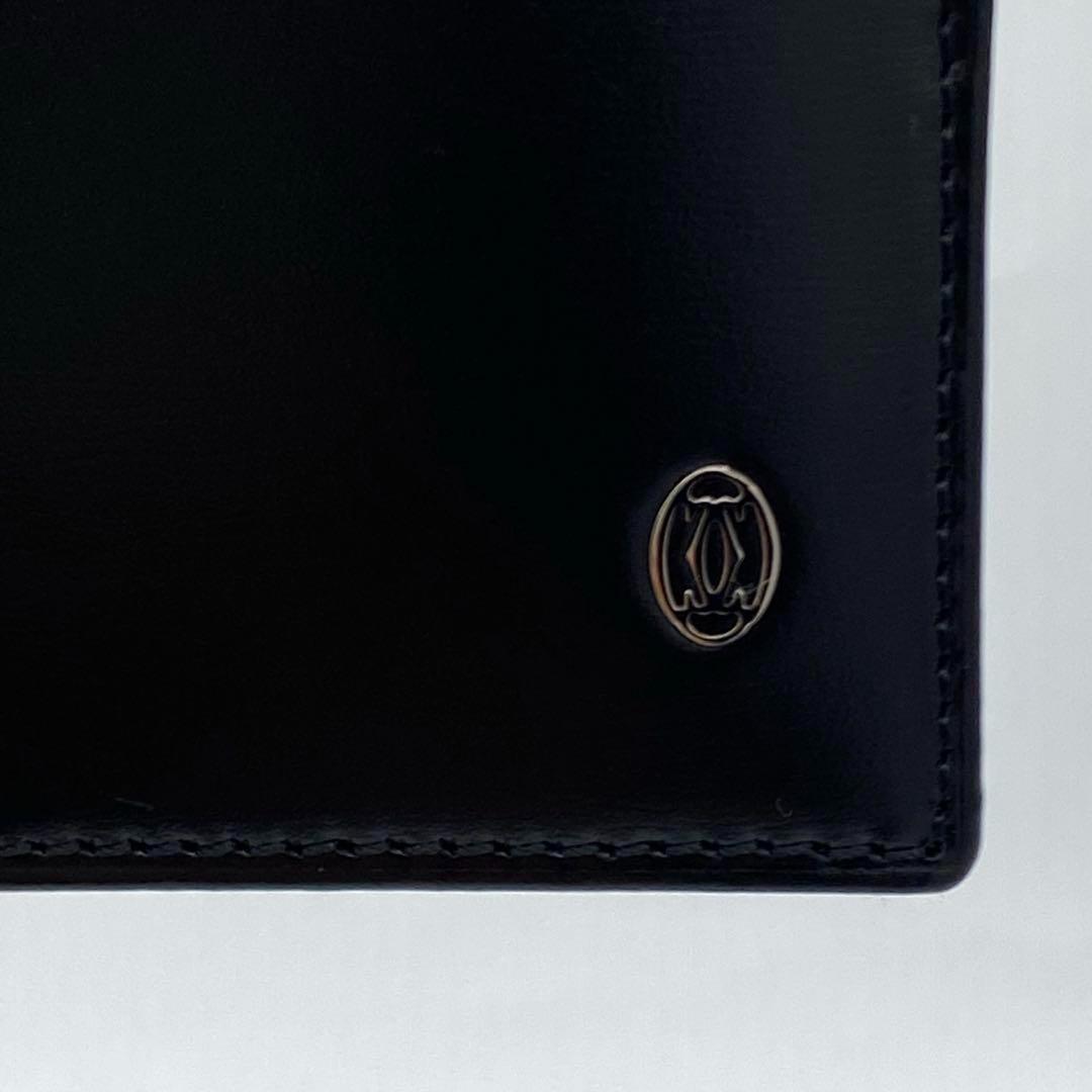 Cartier カルティエ パシャ レザー 二つ折り財布 札入れ ブラック