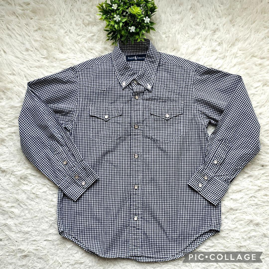 【美品】フォーマル男の子120 長ズボン ラルフシャツ　入学式　卒園式　黒