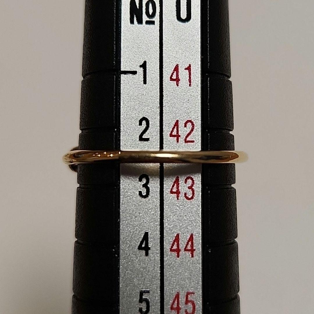 K18　18金　ピンキーリング　Vendome Aoyama　ハーフエタニティ
