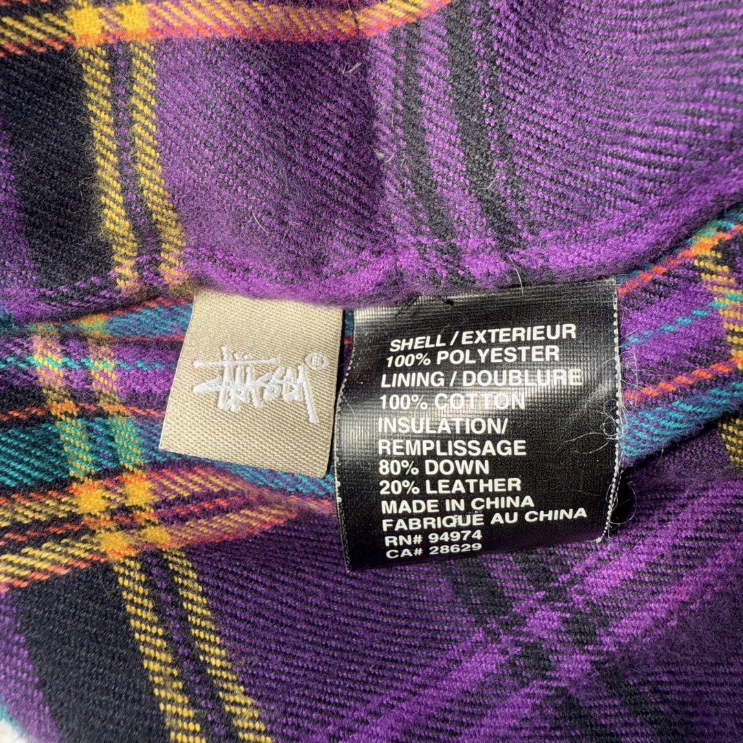 OLD ステューシー stussy オールド ダウンベスト ブラック XL