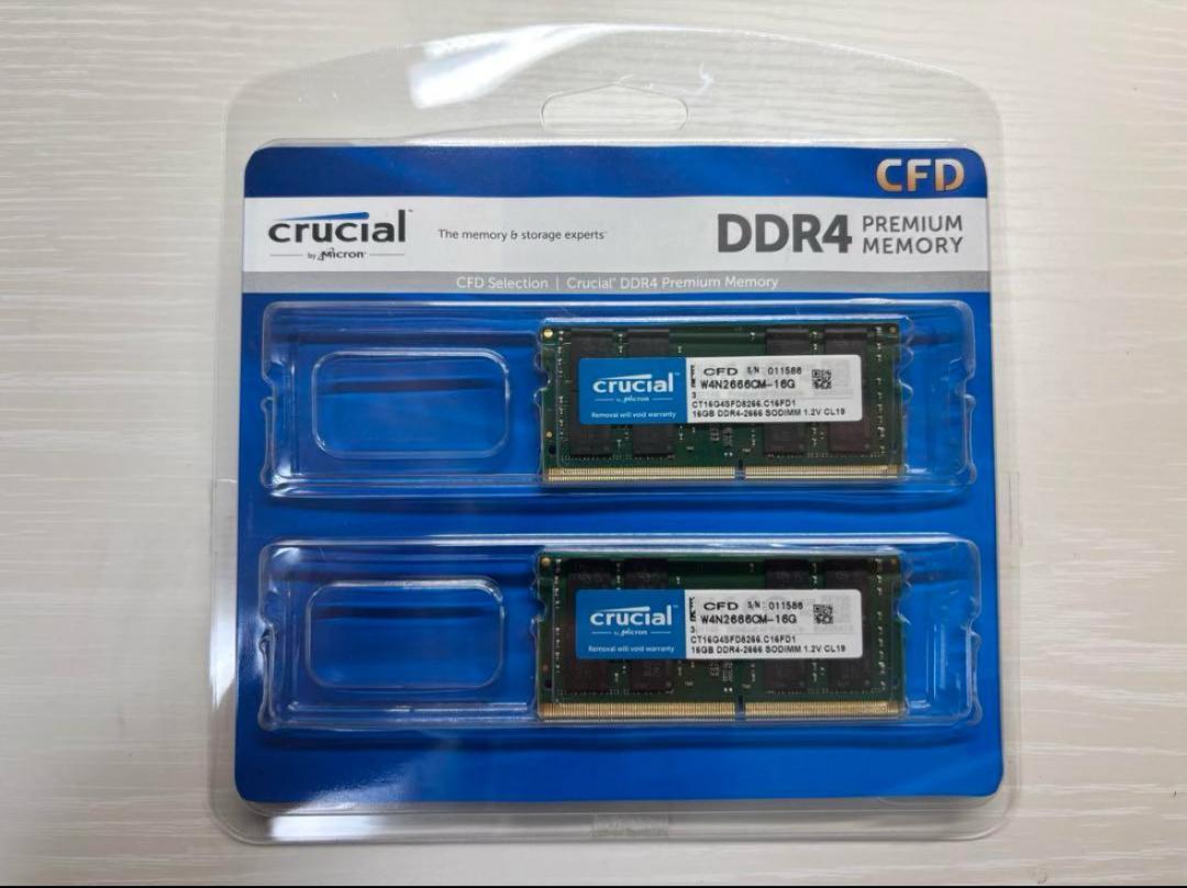 Crucial DDR4 16GB (2枚セット)