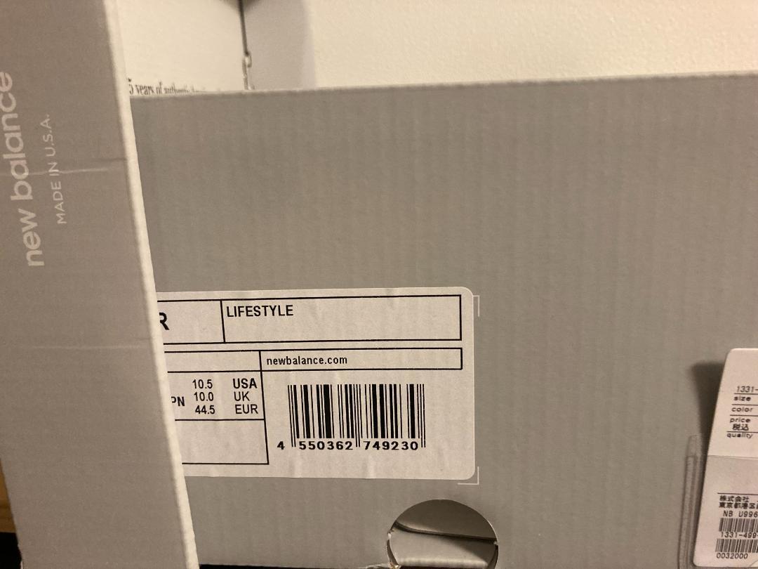 New Balance U996GR 28.5 USA 新品・定価以下特価