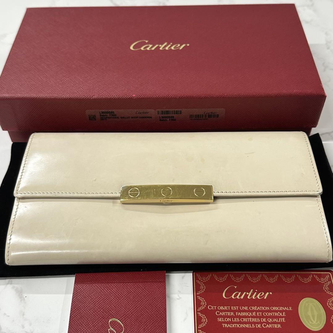 良品‼️ カルティエ　Cartier 財布　長財布　ラブコレクション