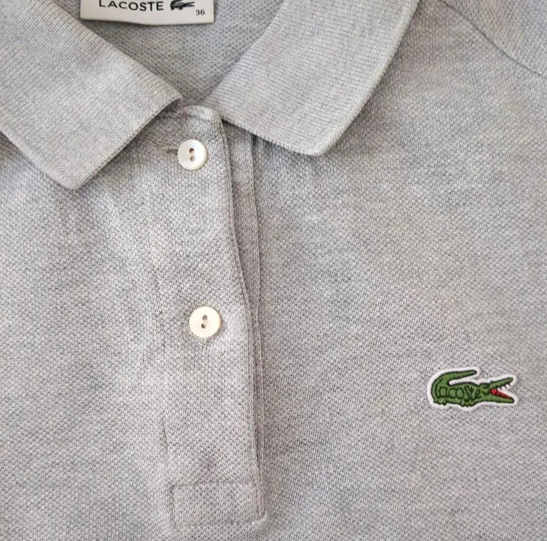 LACOSTE Aラインポロシャツ size36 BEAMSBOY 別注 LACOSTE ヘビーピケAライン ポロシャツ 36 М