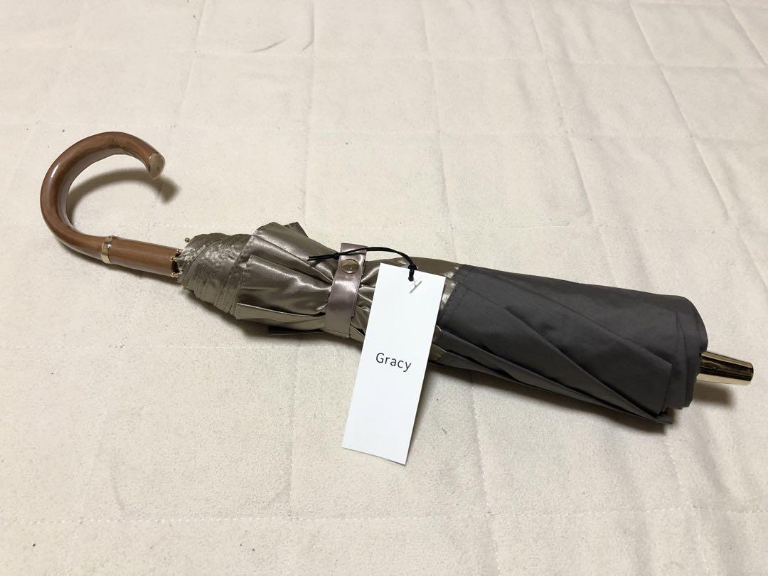 302新品GRACYミックスアンドマッチ折りたたみ傘 晴雨兼用遮光 遮熱 UV