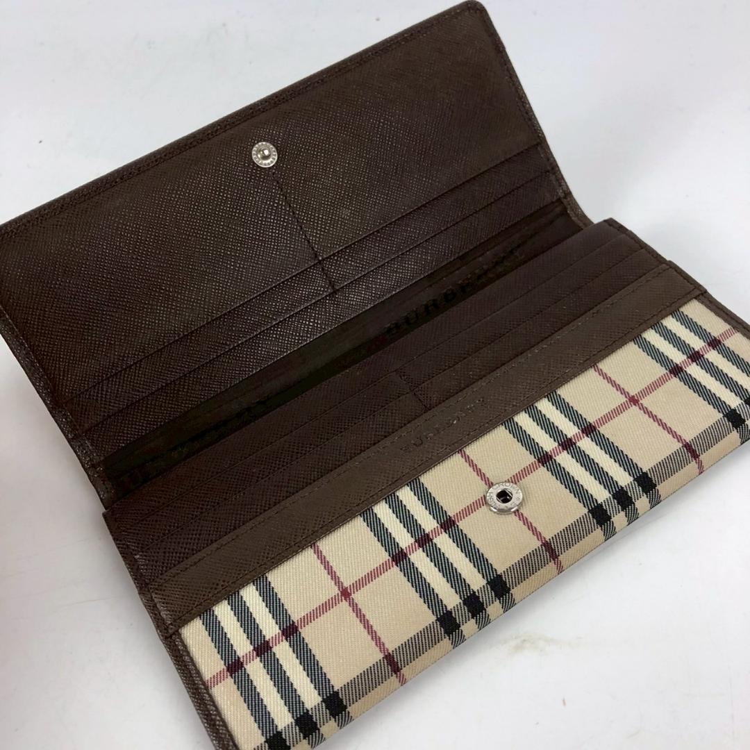 Burberry バーバリー ノバチェック 二つ折り長財布 ブランド