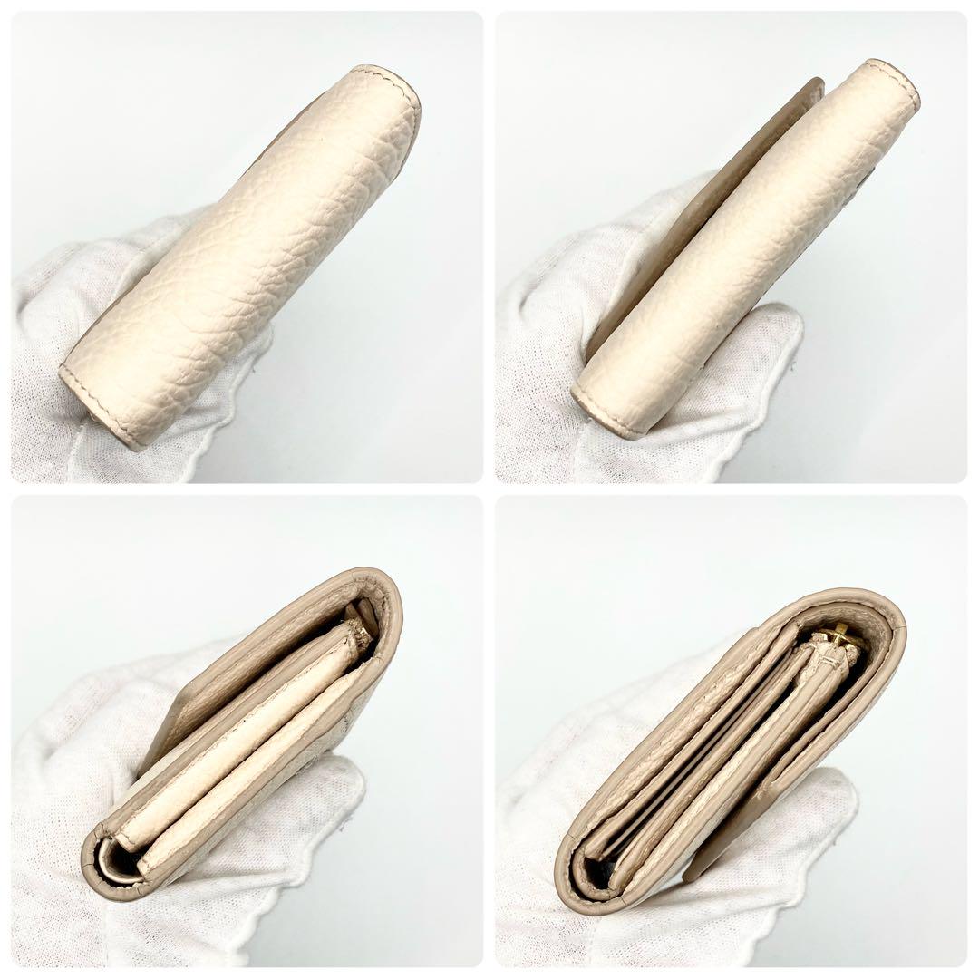 ✨美品✨Maison Margiela 三つ折り 財布 ステッチ ピンクベージュ