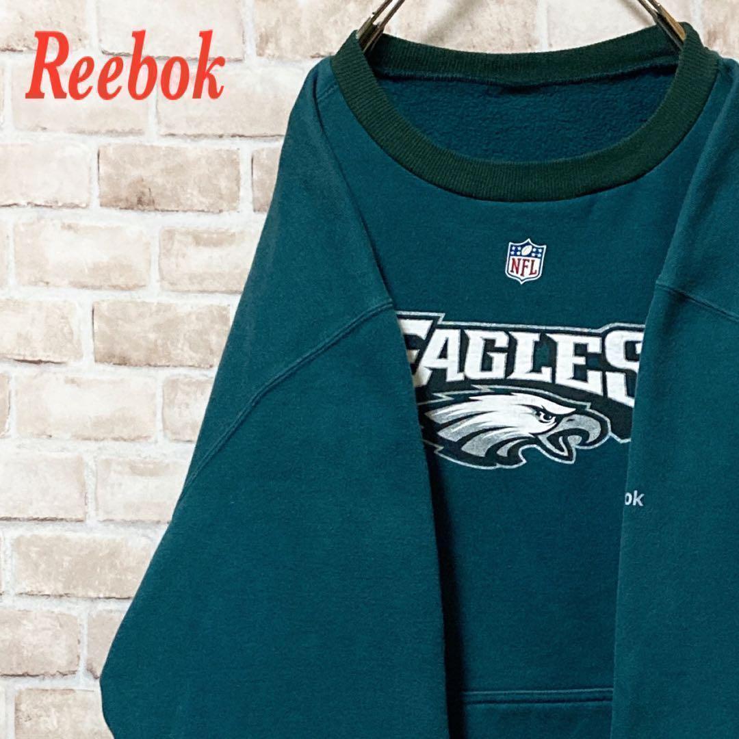 【人気】Reebok リーボック　NFL EAGLES ビックロゴ　スウェット