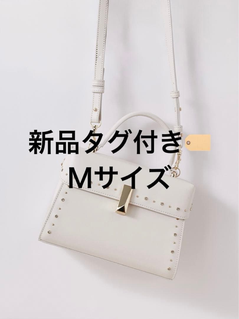 【正規品】CELFORD ビジュースタッズポシェット Ｍ　IVR アイボリー　白