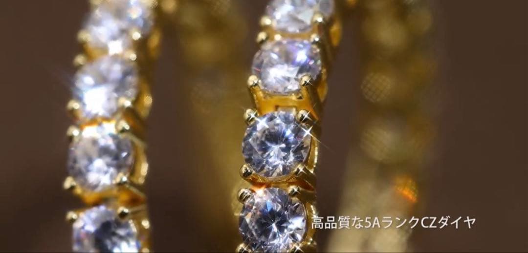 テニスブレスレット 3mm イエローゴールド