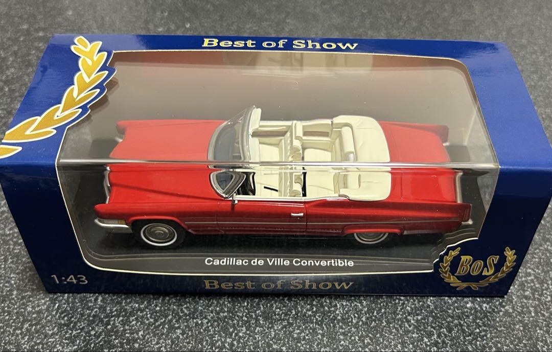 BOS Cadillac de Ville Convertible レッド Diecast model cars Cadillac Deville 1/87 BoS Models DeVille