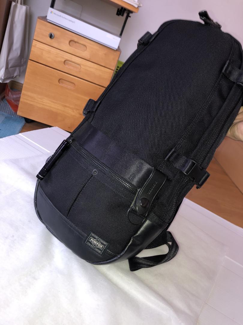 美品　ポーター　ヒート　リュック　旅行　ジム　バイシクル　タンカー　スリム