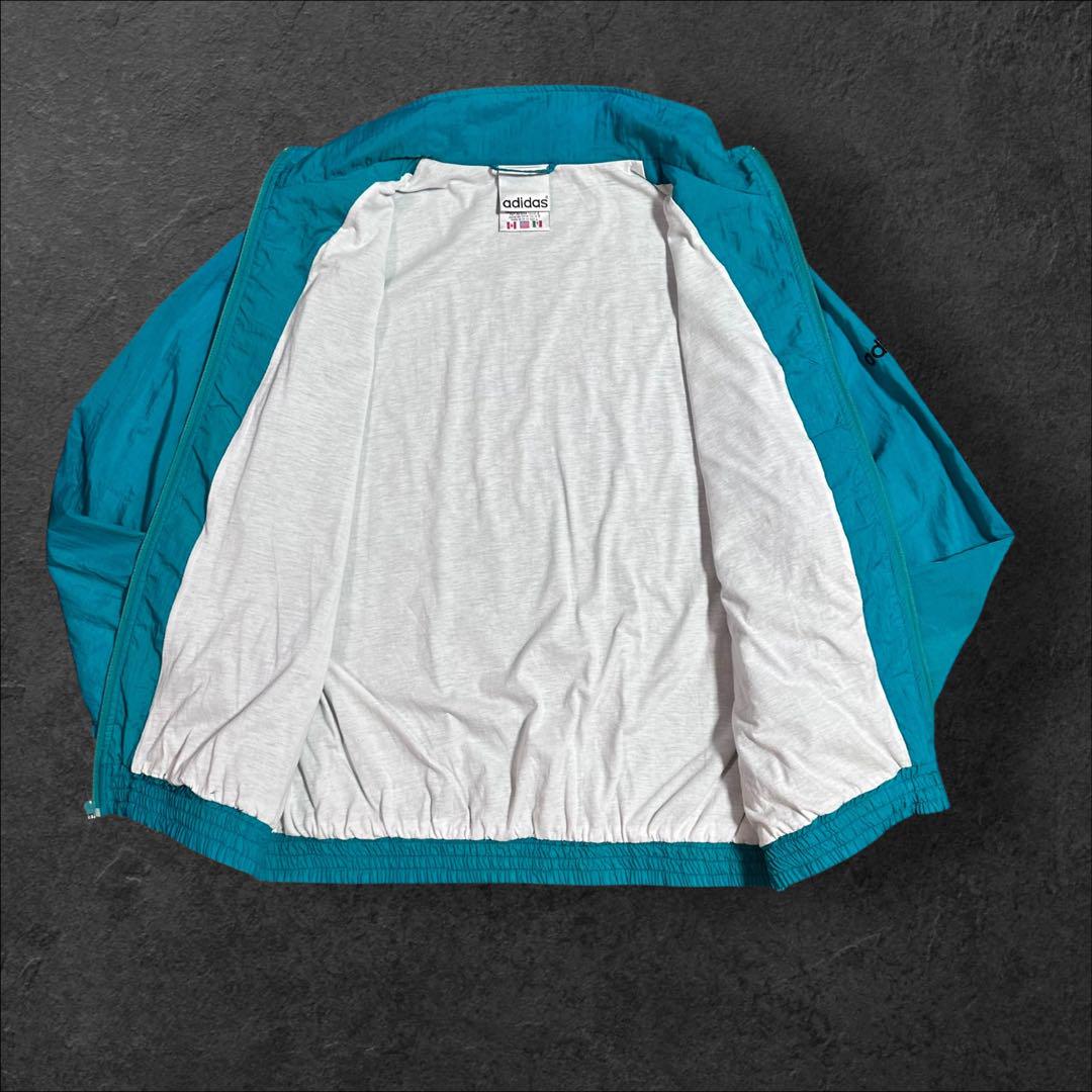 adidas アディダス 90s ナイロンジャケット ティファニーブルー 古着