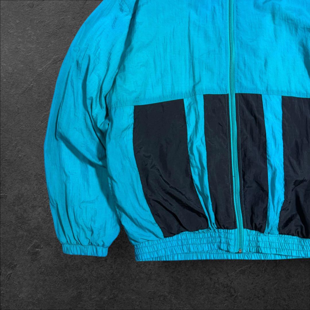 adidas アディダス 90s ナイロンジャケット ティファニーブルー 古着