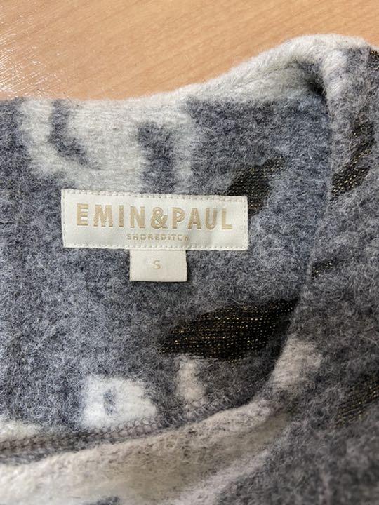 低価特価 EMIN&PAUL プルオーバー セーター ニット QVHZ6-m80087364320 グレー ゴールドラメ入り 大得価在庫