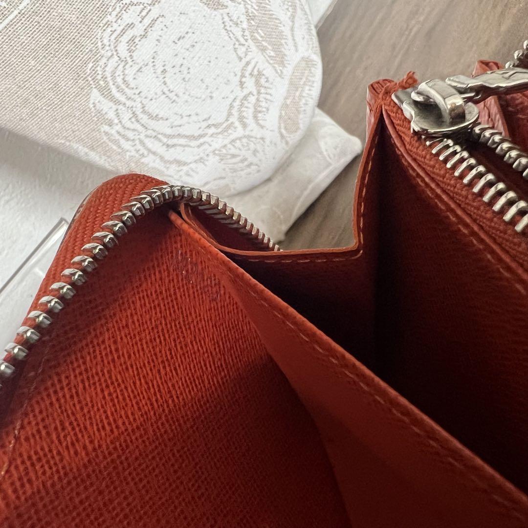 も*も様 LOUIS VUITTON エピレザー 長財布 オレンジ