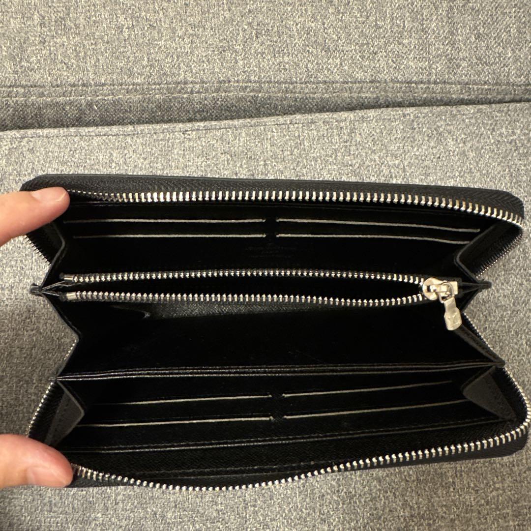 ブラック　モノグラム　長財布　レザー ブラック モノグラム レザー 長財布 - メルカリ