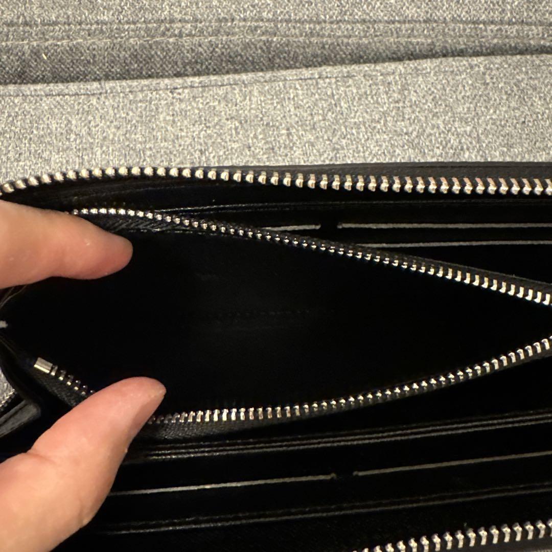 ブラック　モノグラム　長財布　レザー ブラック モノグラム レザー 長財布 - メルカリ