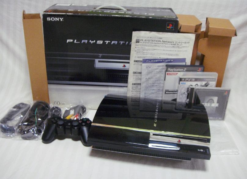 稼働１００H以下５００GB　CECHA00 60GB　PS3完品PS2互換R16