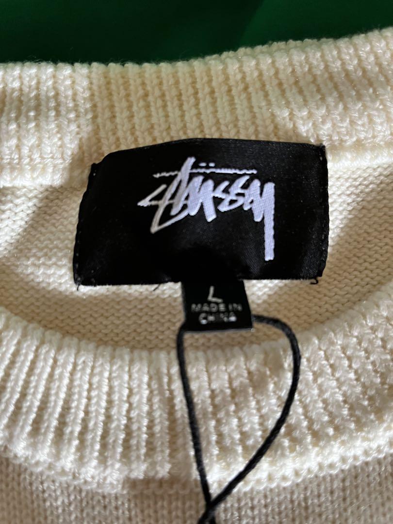 上質で快適 Curly stussy S Sロゴ Sweater ニット/セーター