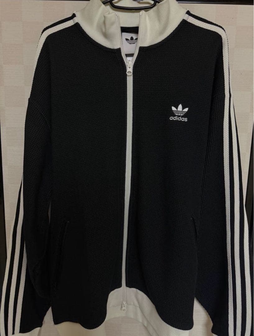 adidas ワッフル トラックジャケット ブラック XL VQL1102811656