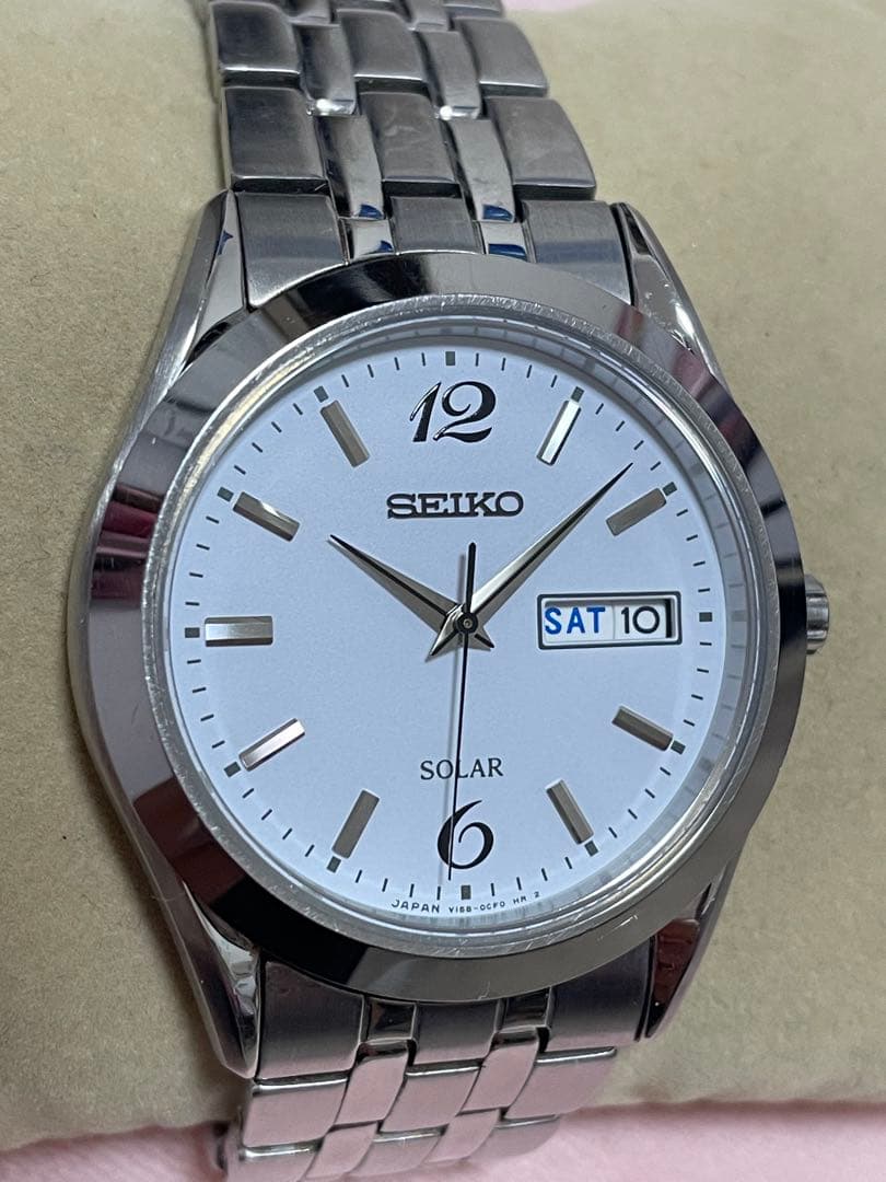 SEIKO/セイコー SOLAR ソーラー V158-0AZ0 稼働 - メルカリ