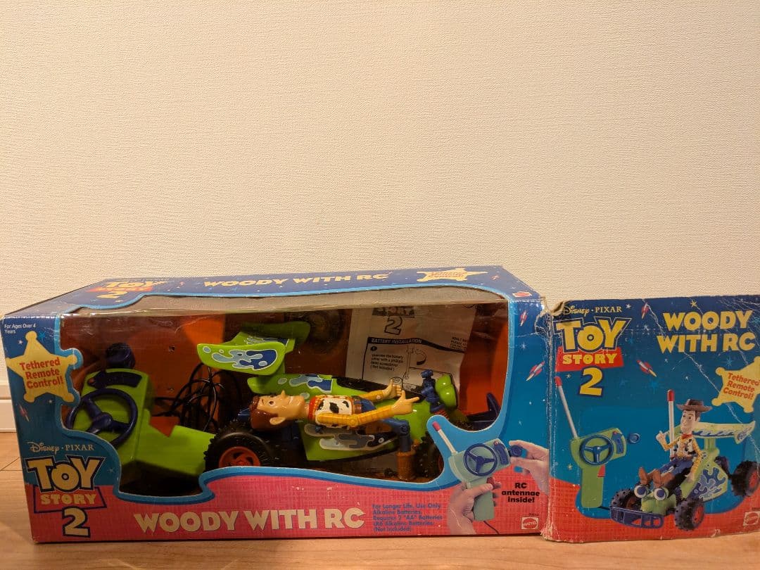 【動作品】トイストーリー2 WOODY WITH RC 箱説付