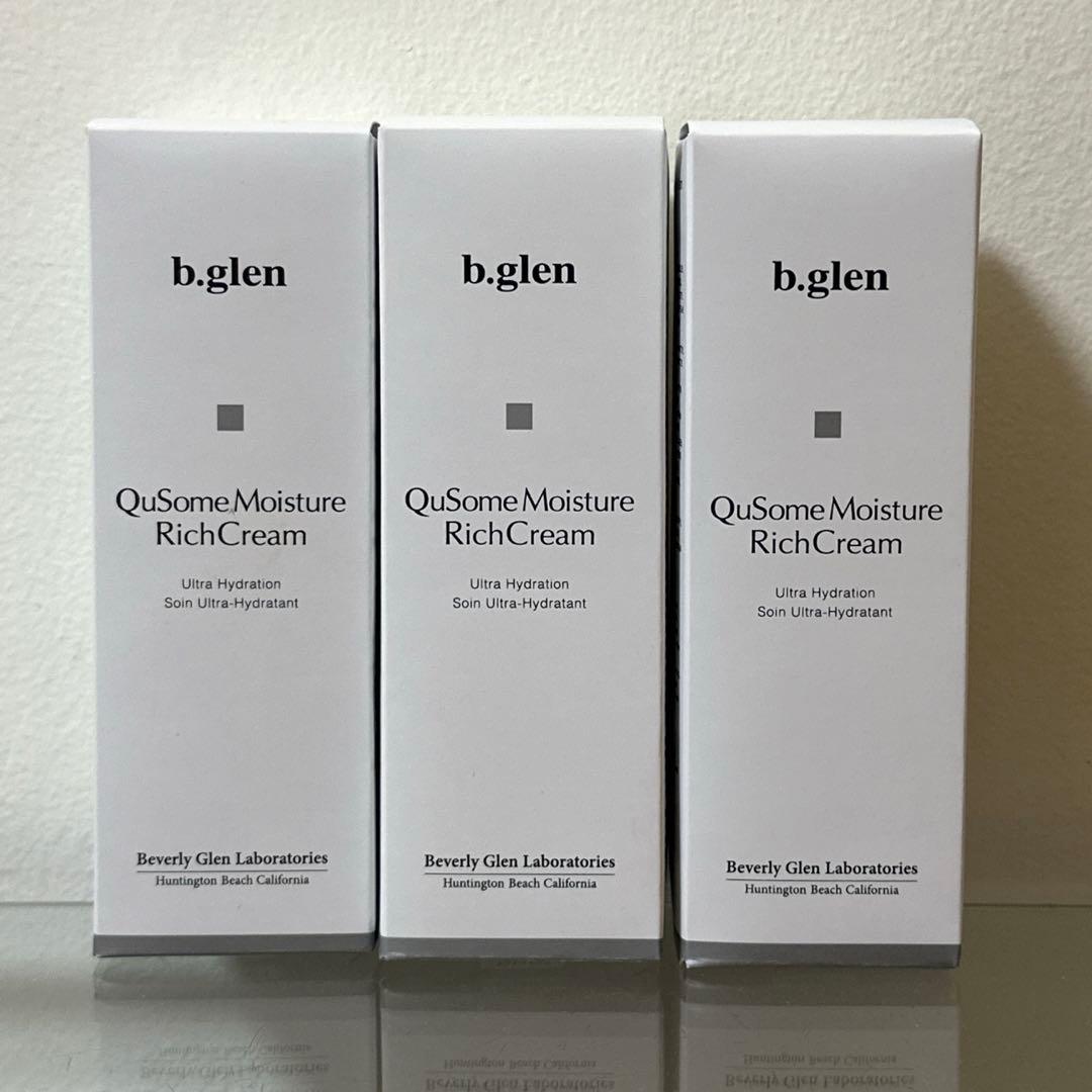 【b.glen】 ビーグレン QuSome モイスチャーリッチクリーム 33 g セット フェイスクリーム スキンケア 基礎化粧品