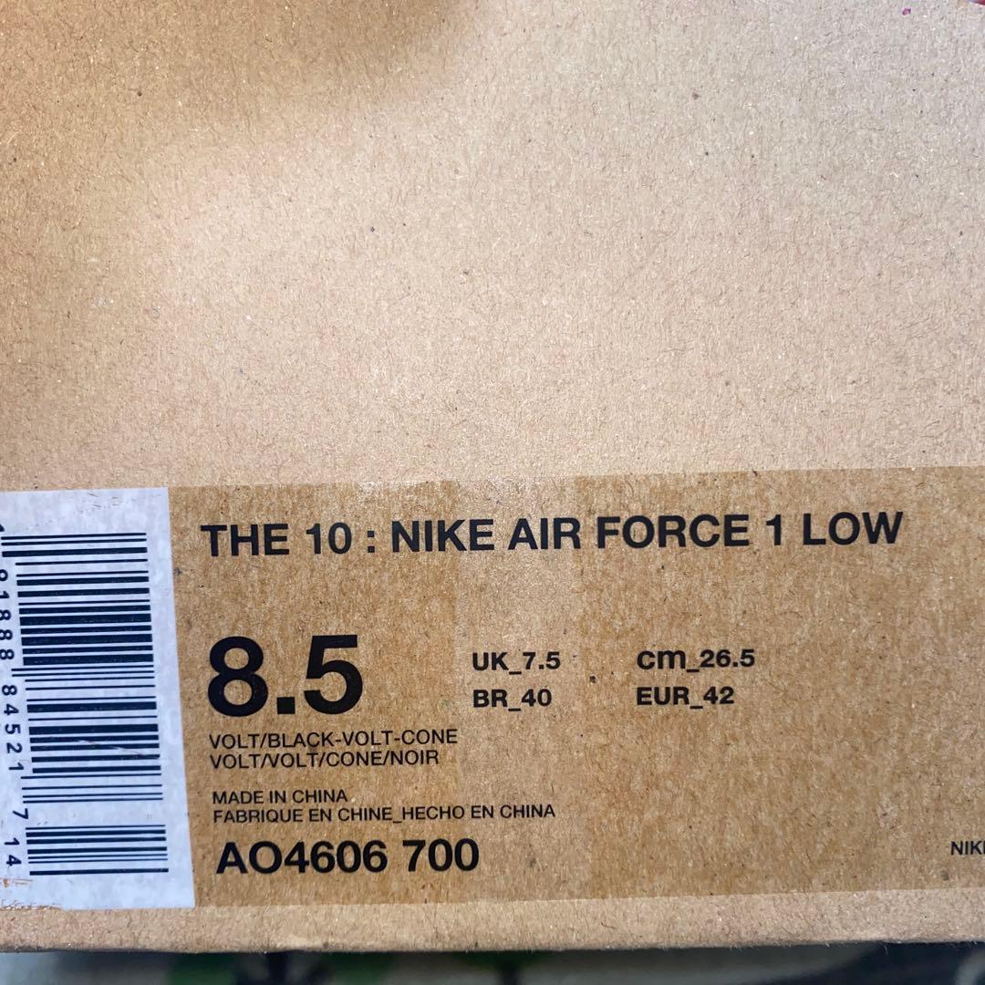 THE 10: NIKE AIR FORCE 1 LOW 8.5 ボルトナイキ