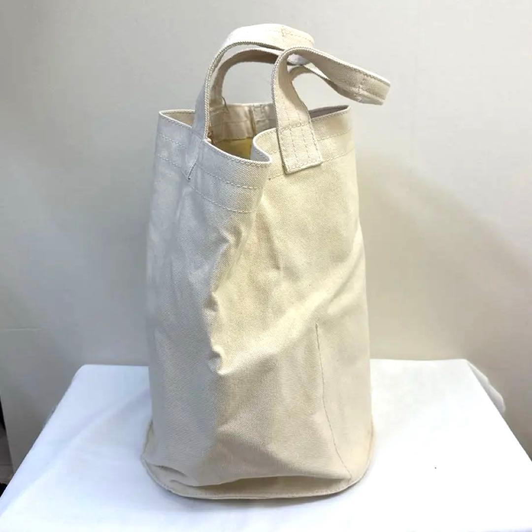 GOOD WEAVER ヴァルカナイズ製法 クリーム色のキャンバス トートバッグ