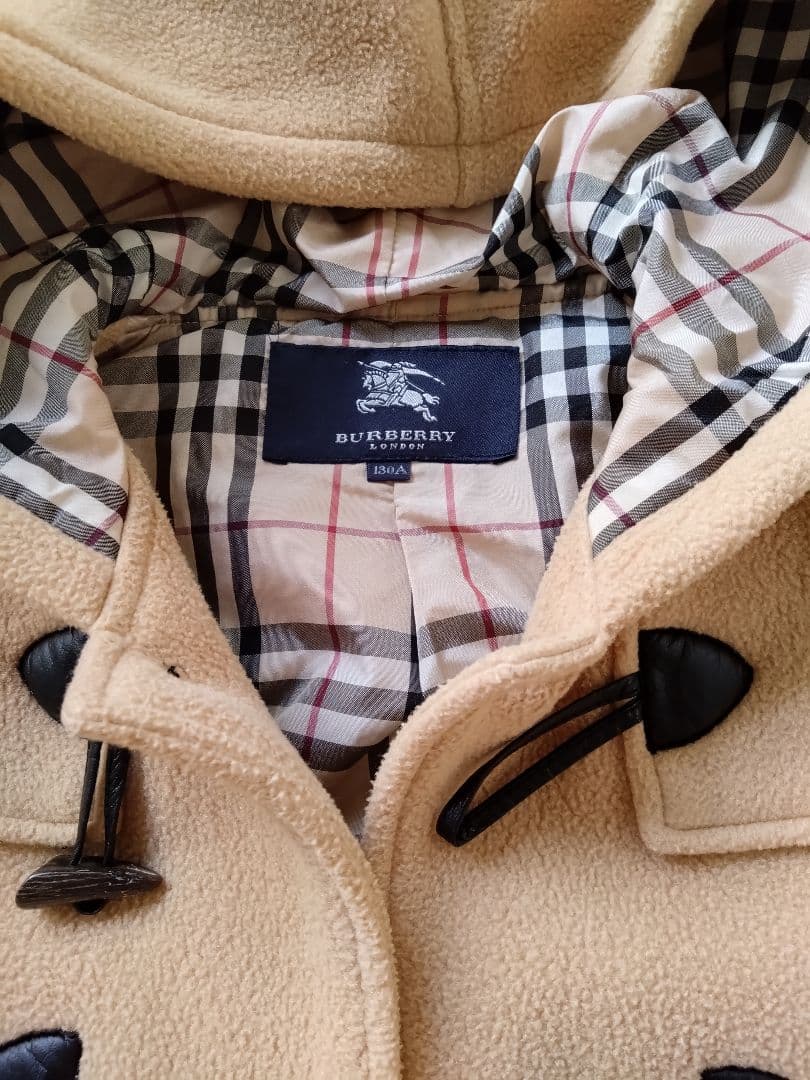 BURBERRY ベージュ ダッフルコート キッズ