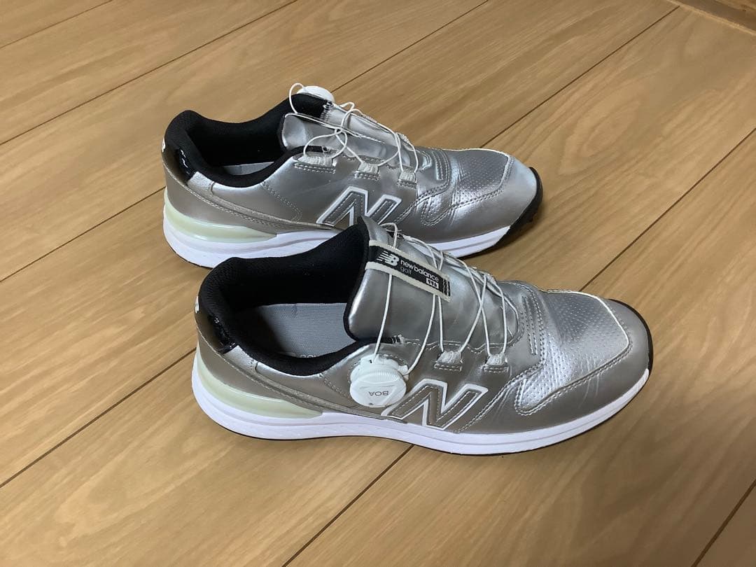 New Balance Golf BOA シューズ シルバー