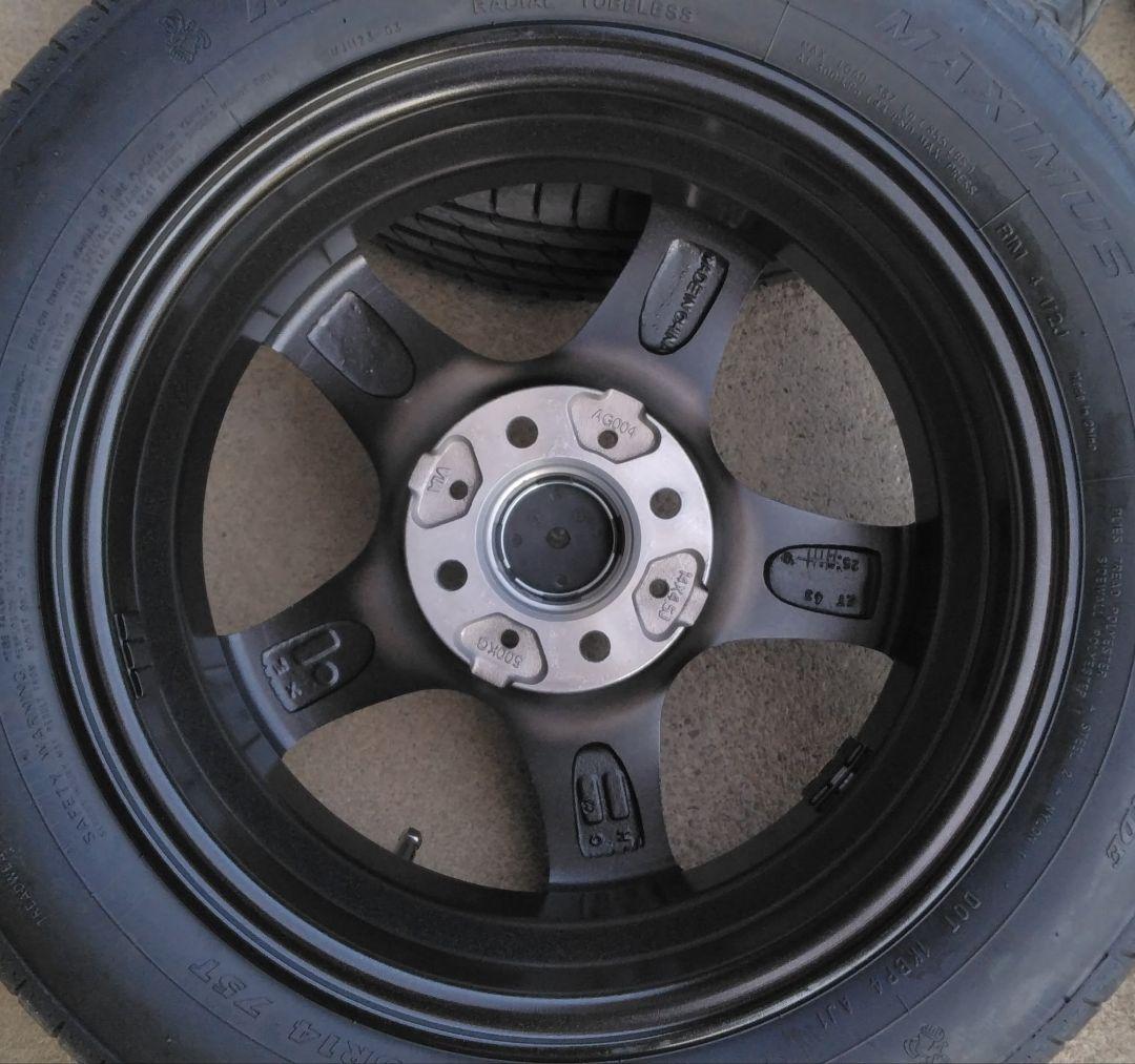 無重力 155 65 r14 夏タイヤホイールセット 低走行品 美品
