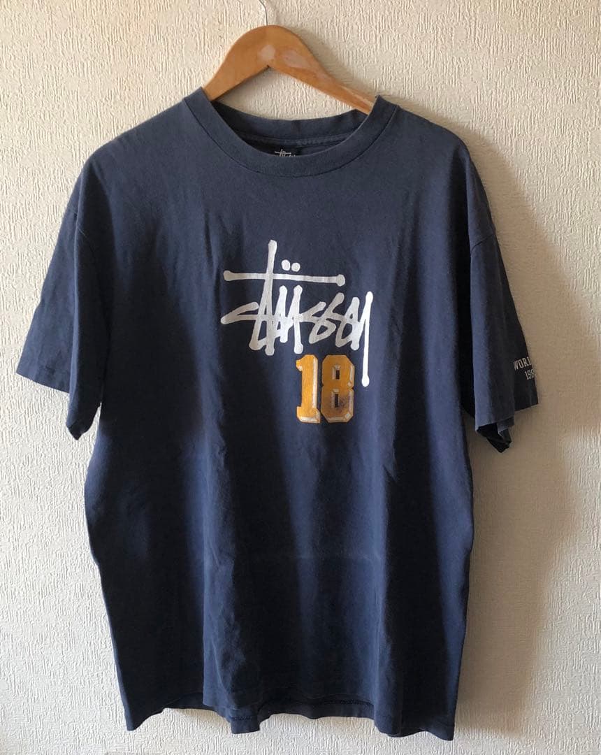 90s USA製　STUSSY 18周年記念T XL