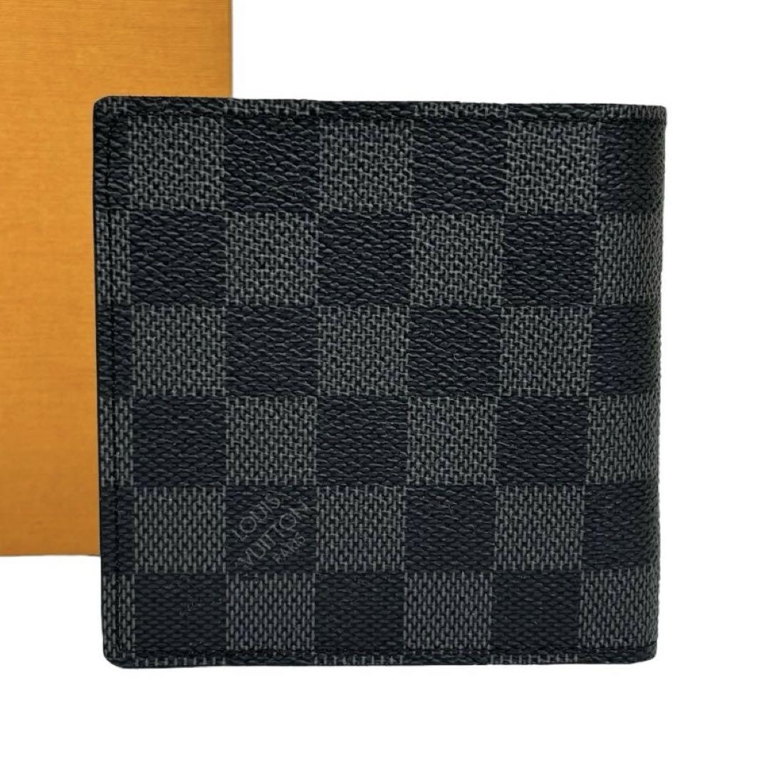 限界価格❣️ルイヴィトン ポルトフォイユマルコ グラフィット 二つ折り財布 ルイ・ヴィトン(LOUIS VUITTON) ポルトフォイユ マルコ 財布