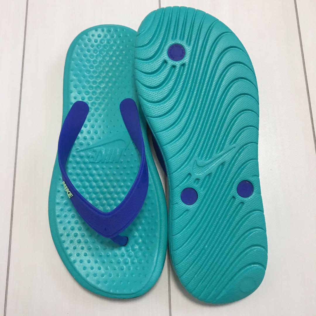 未使用品 Nike ビーチサンダル エメラルドグリーン ブルー メルカリ