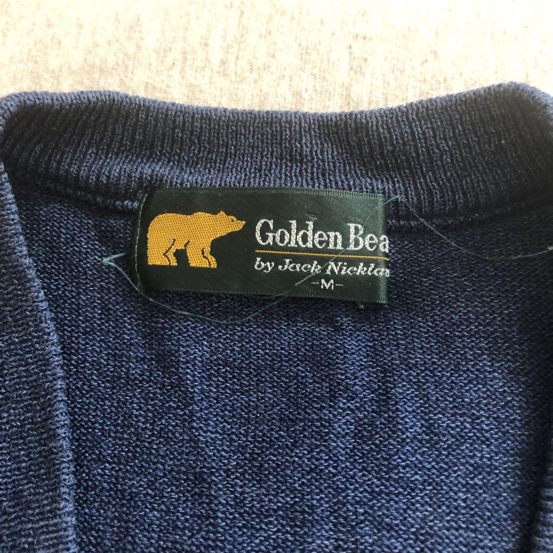 超特価セール開催！！ Golden Bear ニットベスト 紺 M - メルカリ トップス