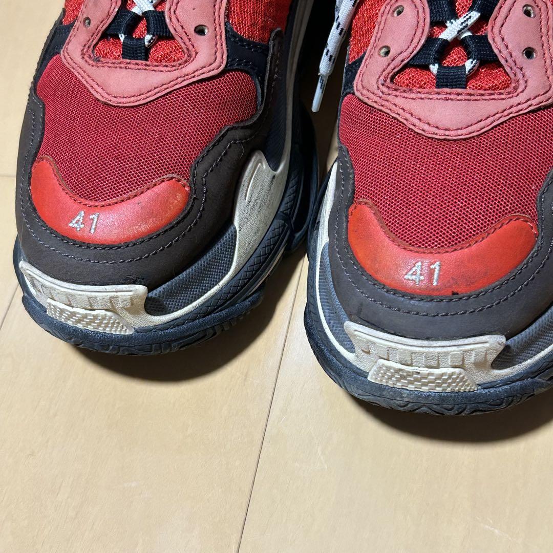 Balenciaga トリプルS レッド 41