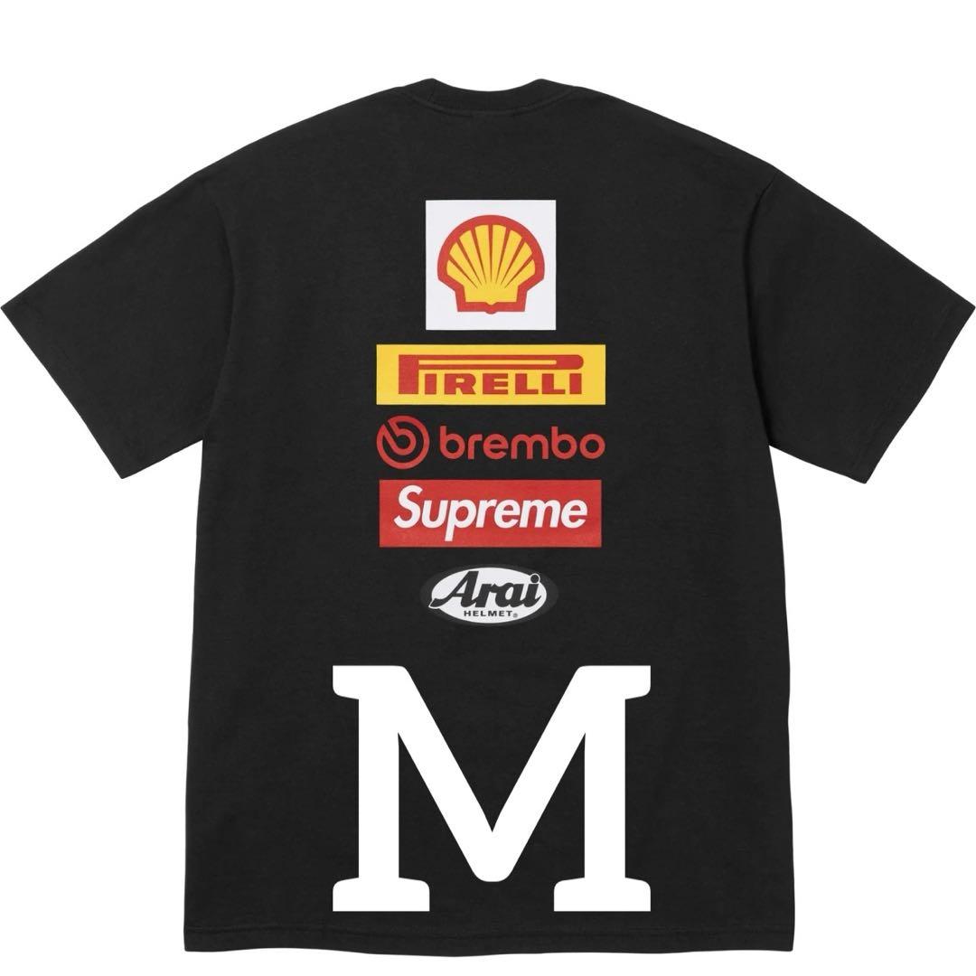 【本物保証 /関税・送料無料】Supreme x Ducati Logos Tee 新品M】Supreme x Ducati Logos Tee Black