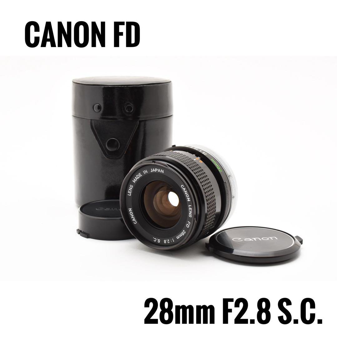 大特価 28mm FD CANON キヤノン 美品】 F2.8 メルカリ - S.C. レンズ(単焦点)