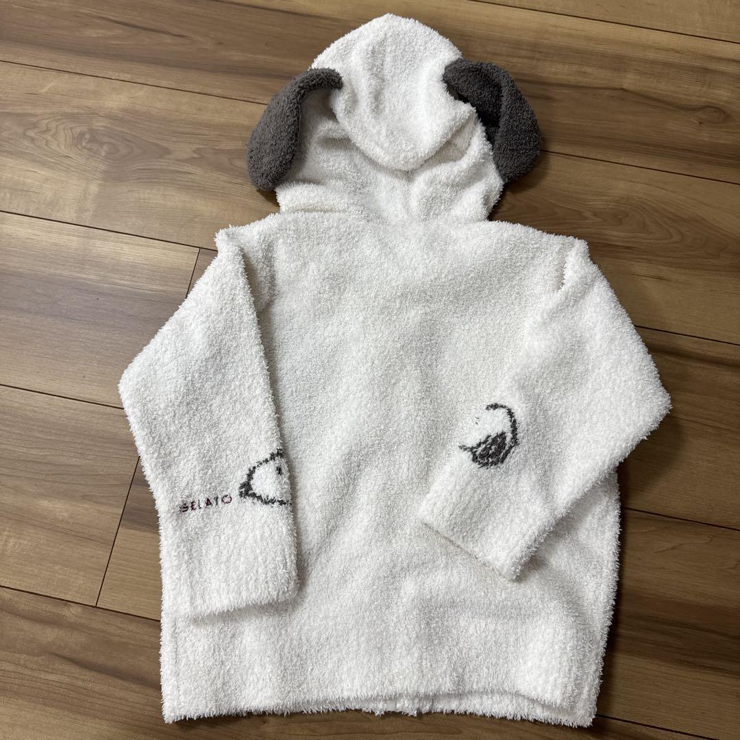 ジェラートピケ スヌーピー 【PEANUTS】パイルパーカー