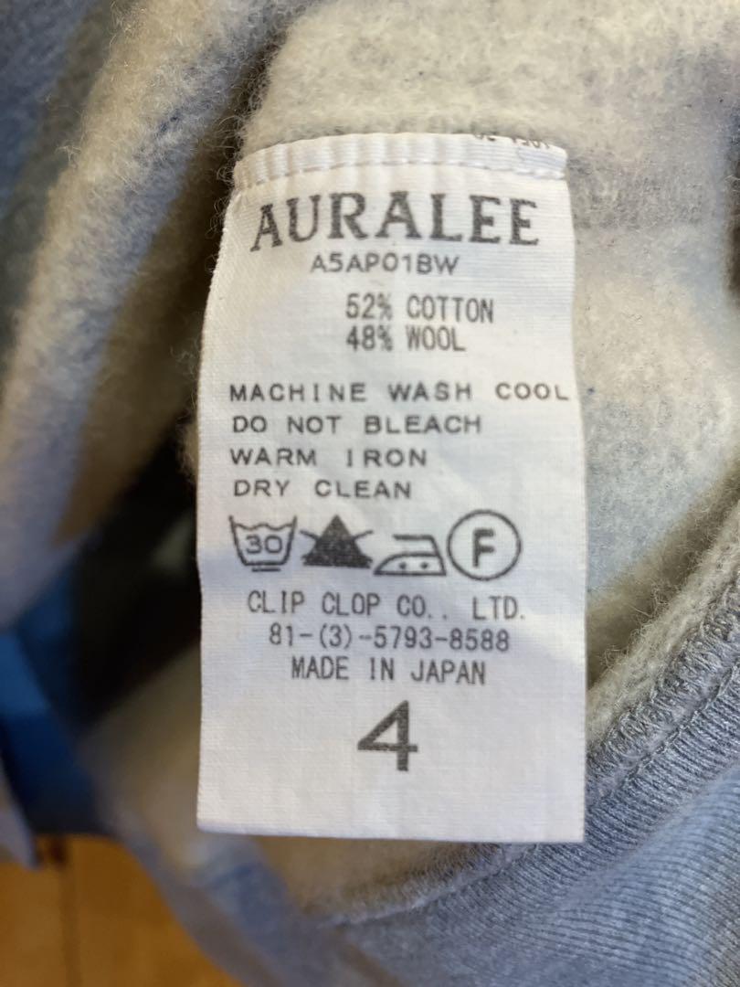 AURALLEE クルーネック スウェット　グレー AURALLEE グレー クルーネック スウェット本当に 安い