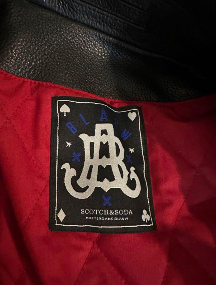 SCOTCH & SODA ダブルライダースジャケット 黒 未使用