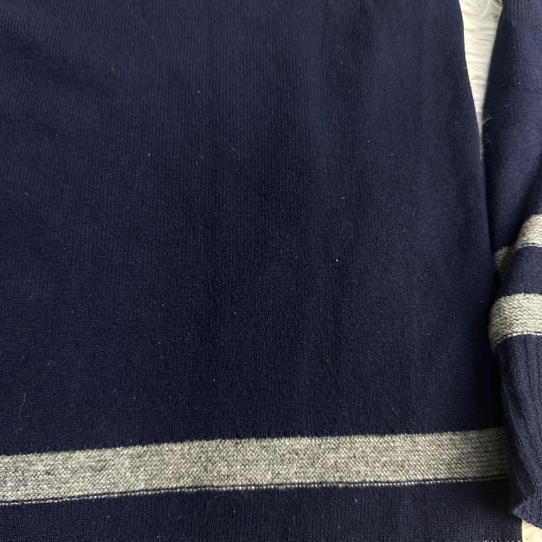 COMME des GARÇONS HOMME ネイビー Vネックセーター M