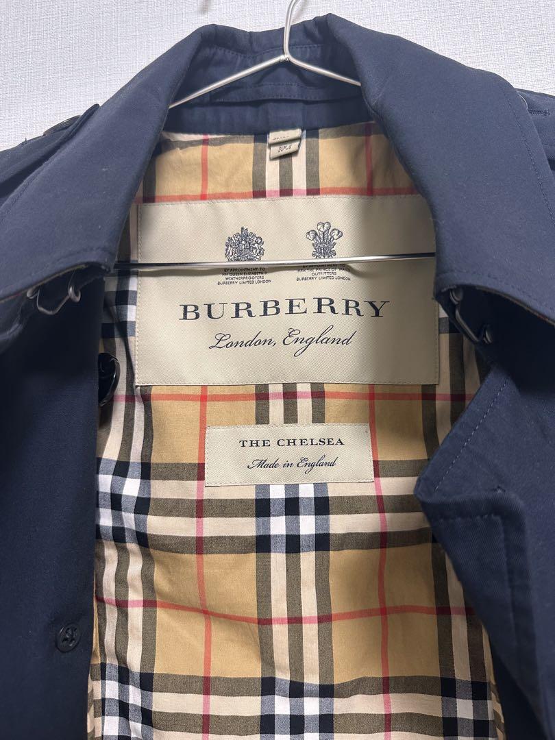 BURBERRY トレンチコート THE CHELSEA Sサイズ ネイビー