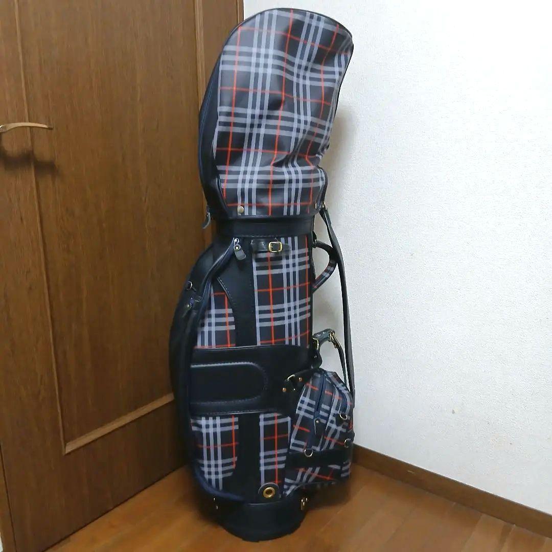 【希少】美品　burbrrys 　バーバリー　チェック柄　キャディバッグ