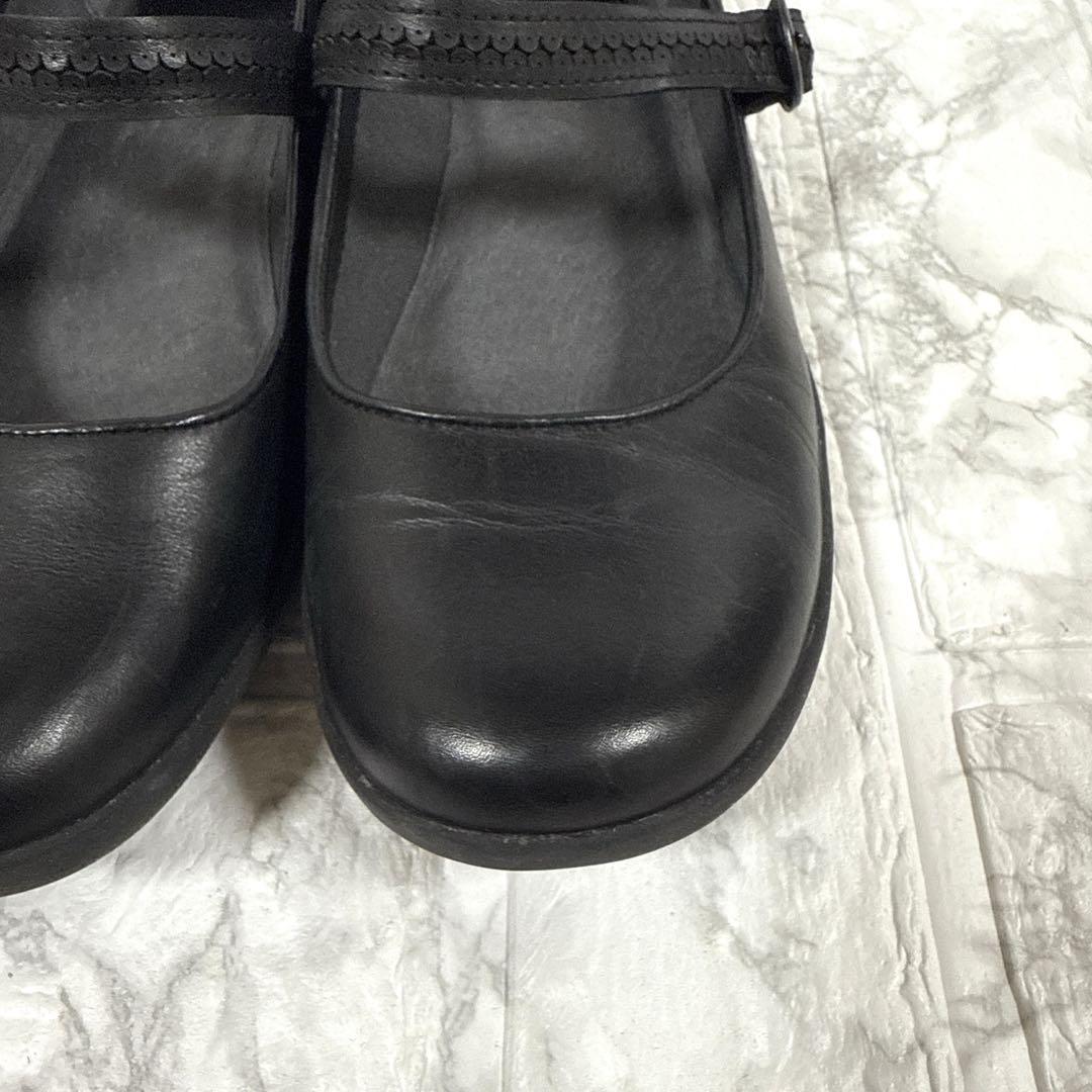 CAMPER 38 黒 スパイラルコメット　フラットシューズ　24㎝　ブラック