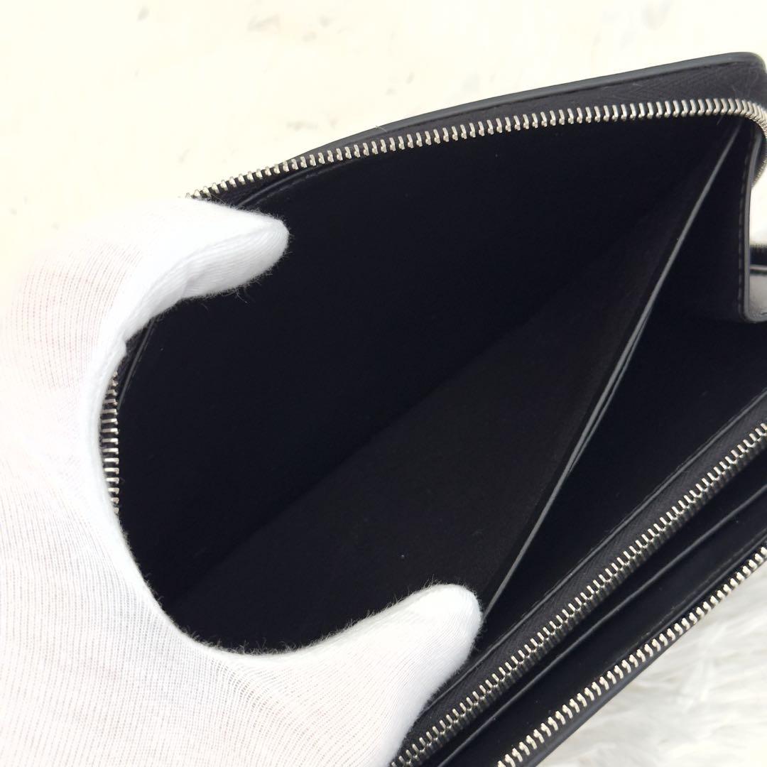 極上美品✨CELINE セリーヌ 財布 ラウンドファスナー ブラック レザー